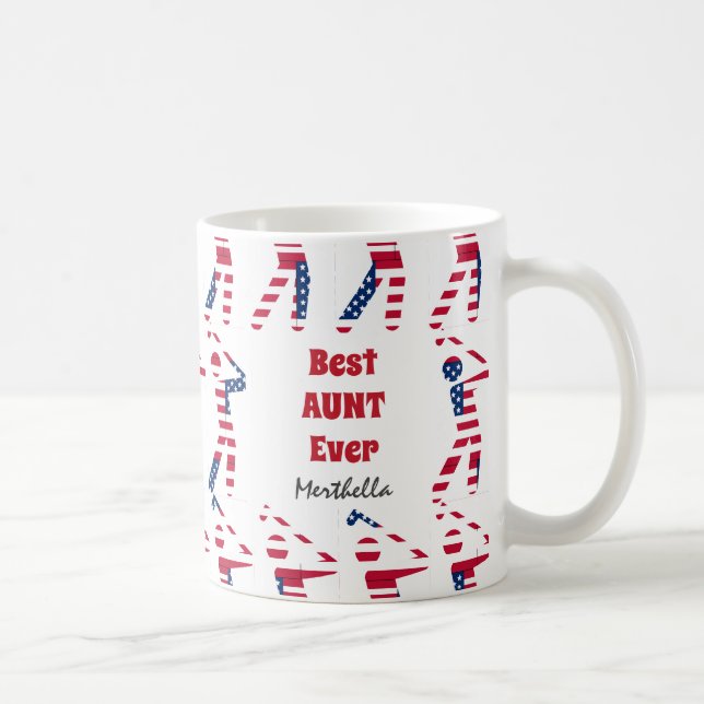 Taza De Café GOLF FAN | Mejor TÍA Personalizada | Bandera de Es (Derecha)