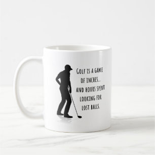 Taza De Café Golf Funny Mug, Chiste de golf