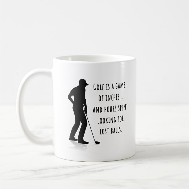 Taza De Café Golf Funny Mug, Chiste de golf (Izquierda)