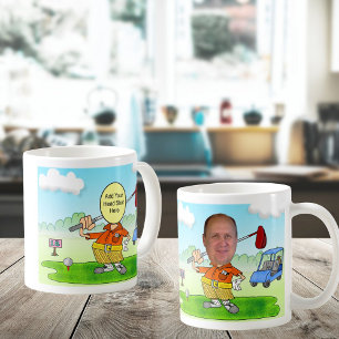 Taza De Café Golf Funny Personalizado