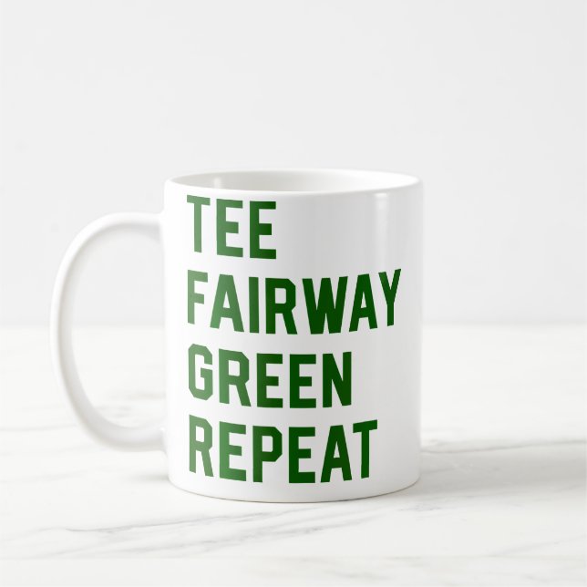 Taza De Café Golf Golfing Retirement (Izquierda)