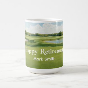 Taza De Café Golf Happy Retirement golf temática para golfistas