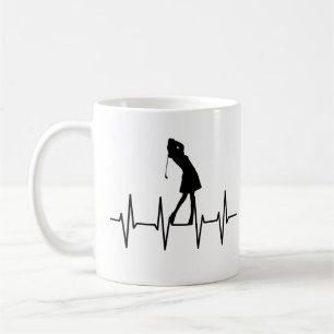 Taza De Café Golf Heartbeat Mug