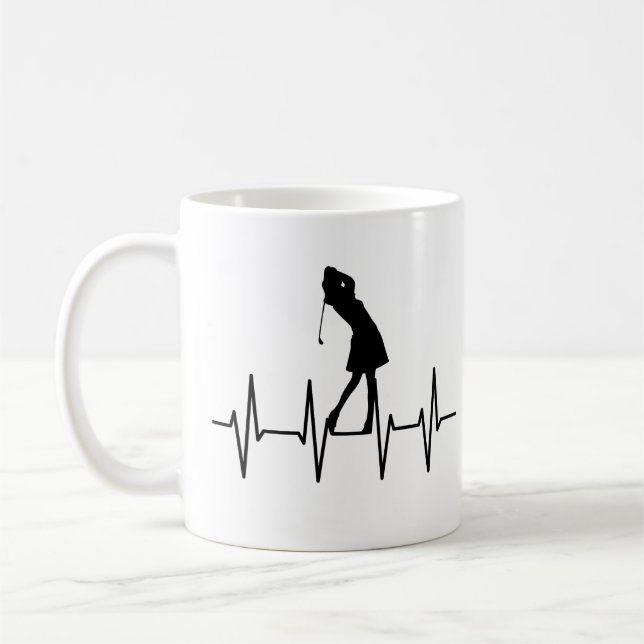 Taza De Café Golf Heartbeat Mug (Izquierda)