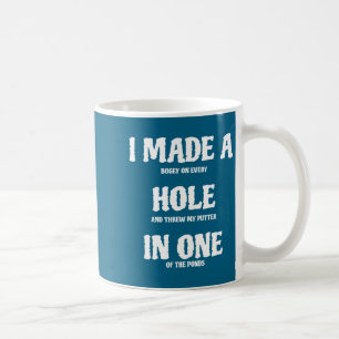 Taza De Café Golf Hoyo en Uno Divertido Golf