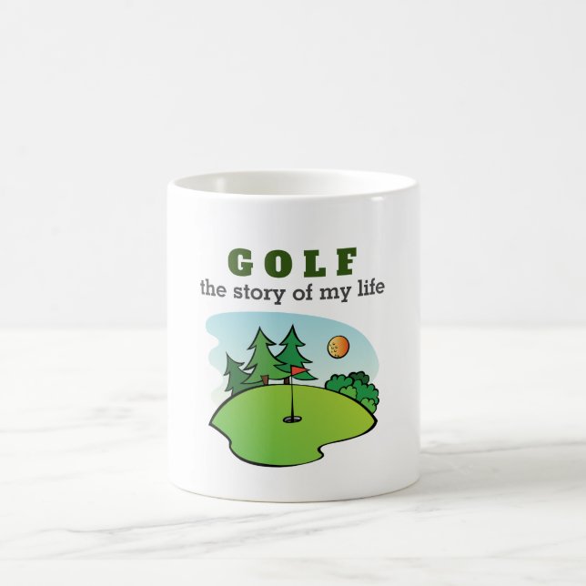 Taza De Café Golf la historia de mi vida graciosa (Centro)