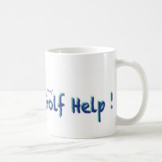 Taza De Café Golf loco Help.com propia torsión en la moda