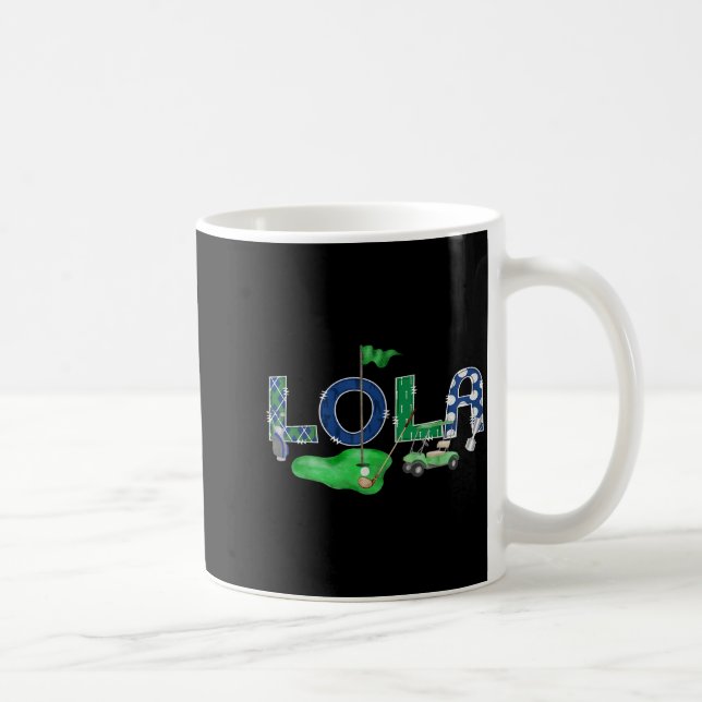 Taza De Café Golf Lola Hole In One Golf 1st Birthday Boy Party  (Derecha)
