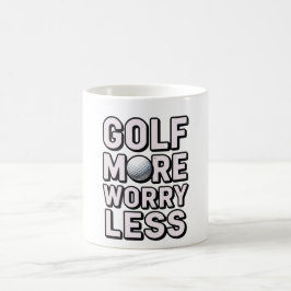 Taza De Café Golf Más Preocúpate Menos para Golfista 