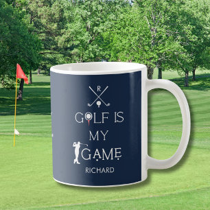 Taza De Café Golf Moderno Personalizado es Mi Juego Personaliza
