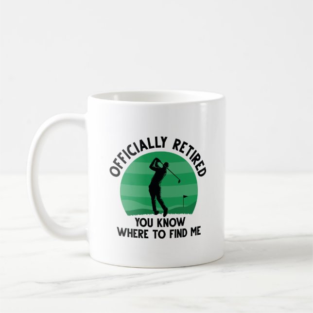 Taza De Café Golf oficialmente retirado (Izquierda)