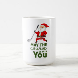 Taza De Café Golf Que el campo esté contigo para los Navidades