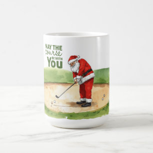 Taza De Café Golf Que el campo esté contigo para Navidades Cof