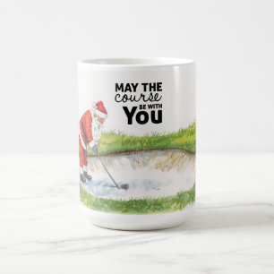 Taza De Café Golf Que el campo esté contigo para Navidades Cof