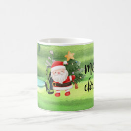 Taza De Café Golf Santa Claus: golf para Navidades