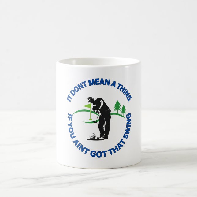 Taza De Café Golf Theme Mug Para Los Amantes Del Golf (Centro)