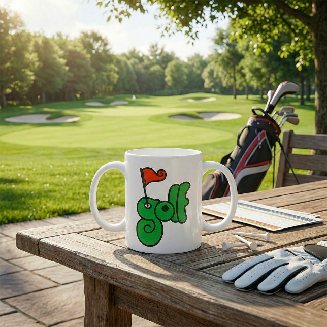 Taza De Café Golf Wang Verde y Rojo Vibrante (Subido por el creador)
