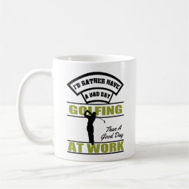 Taza De Café Golf Y Mug De Trabajo