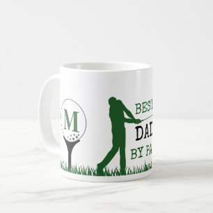 Taza De Café Golfer BEST DAD DE PAR Monogram