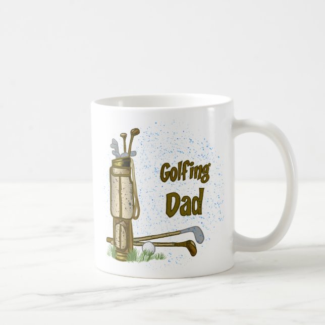 Taza De Café Golfer Dad mug (Derecha)