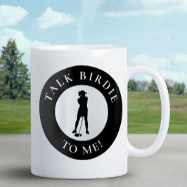 Taza De Café Golfer Hable Pajarito A Mí Humor Divertido Lindo N