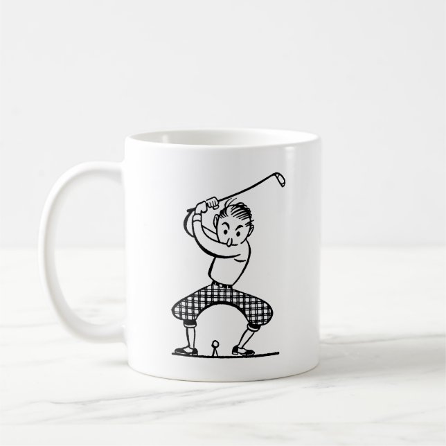Taza De Café Golfer Mug (Izquierda)