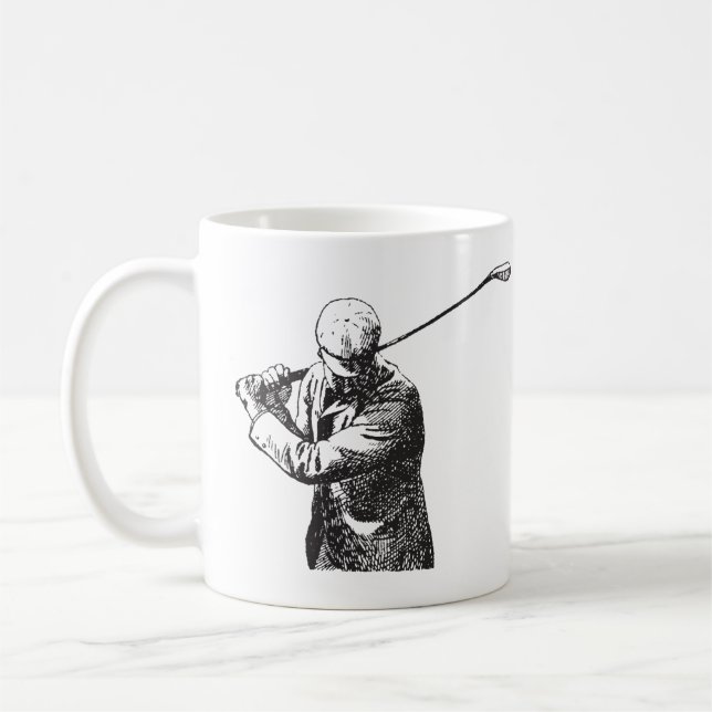 Taza De Café Golfer Mug (Izquierda)