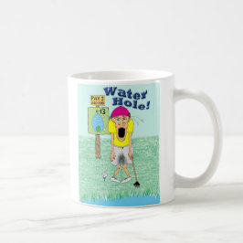 Taza De Café Golfer pica pantalones en el agujero de agua
