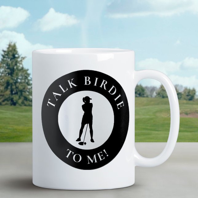 Taza De Café Golfer Talk Birdie Para Mí Humor Gracioso Negro (Subido por el creador)
