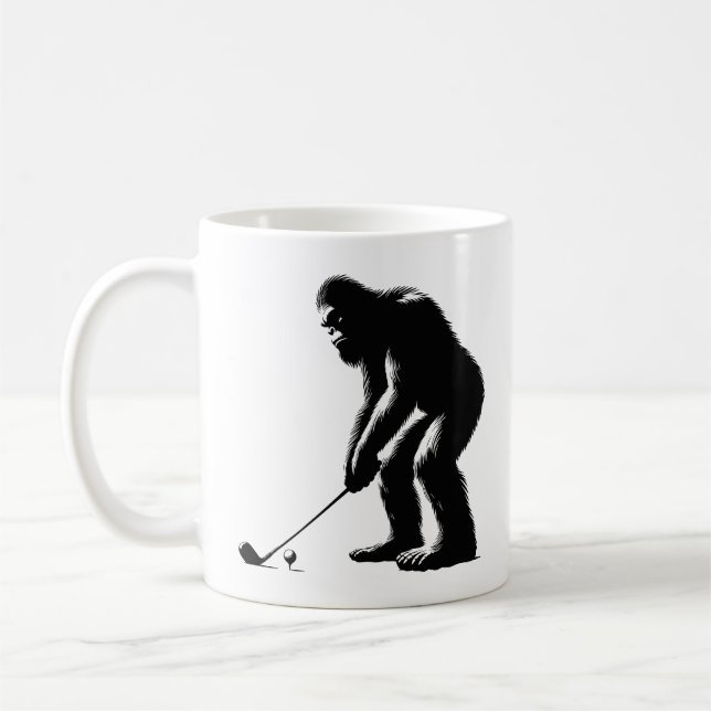 Taza De Café Golfing Bigfoot (Izquierda)