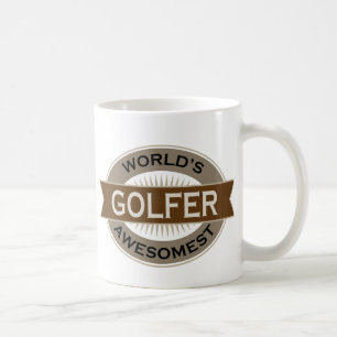 Taza De Café Golfista de Awesomest de los mundos