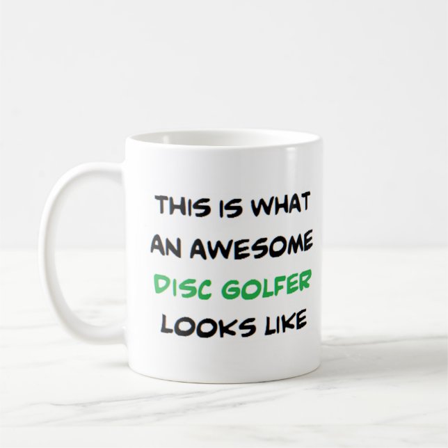 Taza De Café golfista de disco, impresionante (Izquierda)