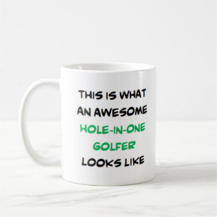 Taza De Café golfista de hoyo en uno, increíble