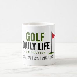 Taza De Café Golfista de la vida diaria golfista
