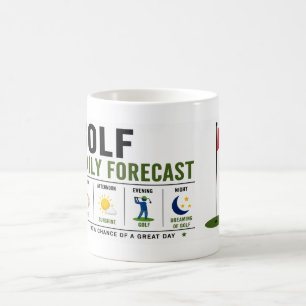 Taza De Café Golfista de la vida diaria golfista