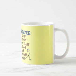 Taza De Café GOLFISTA del horario del retiro