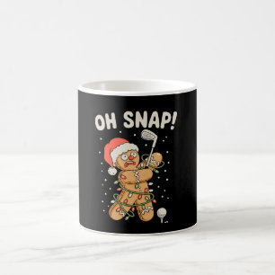 Taza De Café Golfista Galletas de Jengibre de Navidad Oh Snap