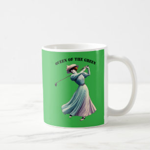Taza De Café Golfista vintage balanceando el club de golf URM