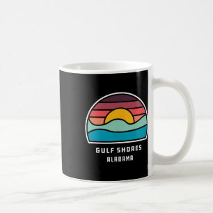 Taza De Café Golfo Coches Alabyma Retro Ola Minimalista del Océ