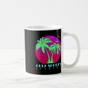 Taza De Café Golfo Costero Alabyma 80 Palm Trees Summer Sunset