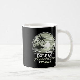 Taza De Café Golfo De Estados Unidos 2025 Bandera Americana Gol
