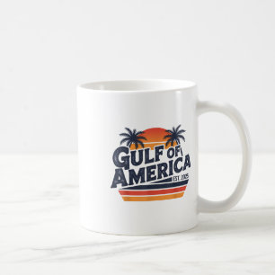 Taza De Café Golfo De Estados Unidos América 2025 Vintage Retro