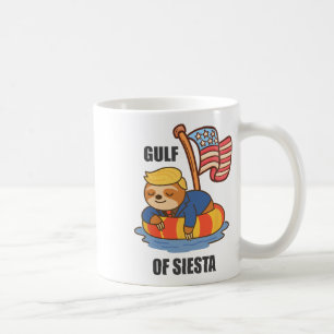 Taza De Café Golfo de Siesta Funny Trump Perezoso