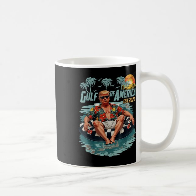 Taza De Café Golfo Retro De Estados Unidos Este 2025 Golfo Amer (Derecha)