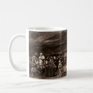 Taza De Café Gólgota sitio y Jesús por Munkacsy