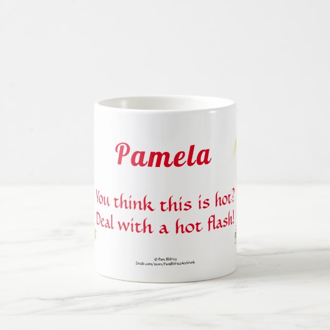 Taza De Café Golpe caliente en café de texto para mujer con cal (Centro)