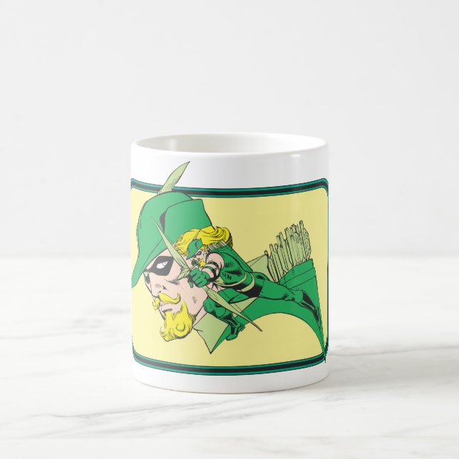 Taza De Café Golpe de cabeza de flecha verde (Centro)