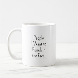 Taza De Café Golpe Divertido En La Cara Compañero De Trabajo Su
