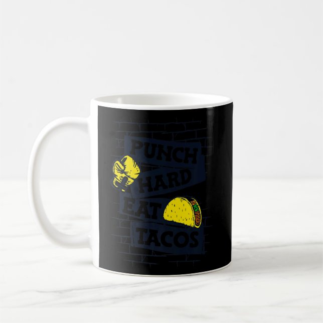 Taza De Café Golpear al boxeador tailandés Kickboxer Bo (Izquierda)