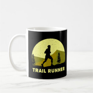 Taza De Café Golpear La Ejecución De Trail Ultra Trail